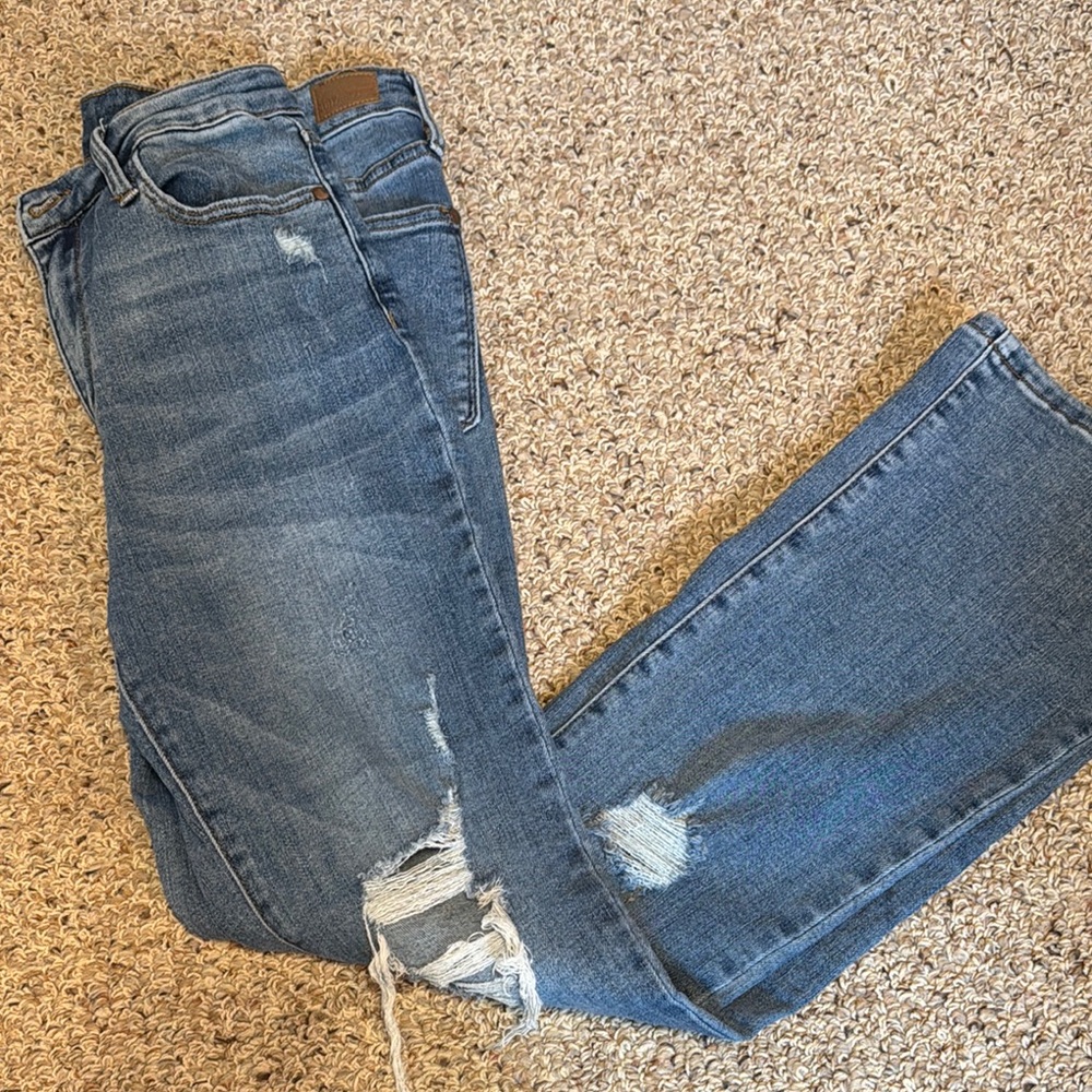 Judy Blue Boyfriend Jeans Blue Distressed Casual